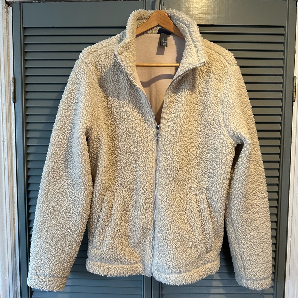 Faux Shearling Zip Up